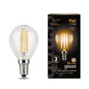 Лампа Gauss Filament Шар 9W 680lm 2700К Е14 LED