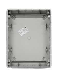 TEKFOR Корпус пластиковый ЩРВ-П-24 IP41 черная прозрачная дверь IEK