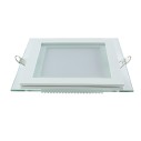 Светильник Gauss Glass кв 6W 450lm 3000K 185-265V IP20 монт 80х80 100*100*36 с дек стеклом LED 1/10/40