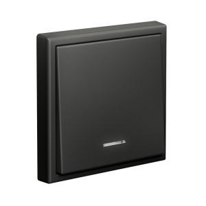 ARTGALLERY 1-клавишный ВЫКЛЮЧАТЕЛЬ с подсветкой, сх.1а, 10АХ, механизм, БАЗАЛЬТ