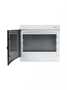 N2x18C IT, Щит навесной мультимедийный, 2 ряда, прозрач. дверца, IP40