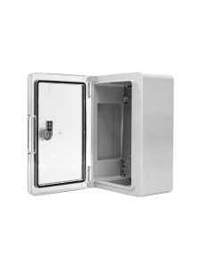 ПАНЕЛЬ ABS С ПЛАСТИКОВОЙ ПРОЗРАЧНОЙ КРЫШКОЙ 20X30X13