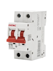 Автоматический выключатель YON max типа MD63S, 4,5кА, 2 полюса, хар-ка C, 10А DKC