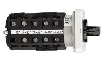 Переключатель BS 16 136 U, 3P, 20A, тип 0-1-2-3, 3NO на 1_3, на дверь, фронт IP40