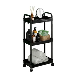 CP VSC-01-bk этажерка пластиковая на колесах
