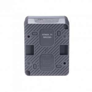 ATLASDESIGN PROFI IP54 О/У 1-клавишный ВЫКЛЮЧАТЕЛЬ, сх.1, 10АХ, АНТРАЦИТ