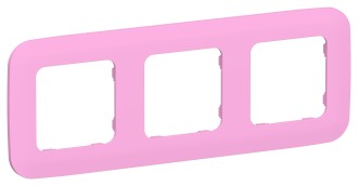 FLITE Рамка 3-местная РУ-3-А-ФлПр пурпурный IEK