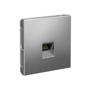 ARTGALLERY РОЗЕТКА компьютерная RJ45, кат. 6A, механизм, СТАЛЬ