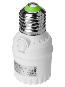 Датчик оптико-акустический ДОА-Пт-01 (в цоколь Е27) 230 В, 100 Вт, 30 сек, 40 лк, 50-80 дБ, IP20 TDM