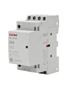 Контактор модульный YON max типа MCE, 4P, 20A, 240В, 4НО DKC