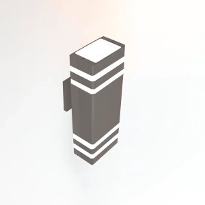Фасадный светильник General GWL-2MR16-GU10-S-IP65 Графит с двойным боковым рассеивателем Катет