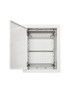 U24FPW IT PL, Щит встраиваемый мультимедийный, 2 ряда, белая дверца, IP30