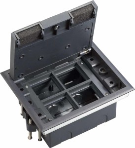 MultiDesk Люк на 8 модулей IP40 для фальшпола с монтажной коробкой, тип MDK10