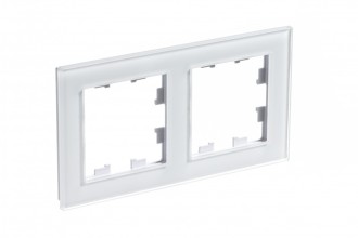 ATLASDESIGN NATURE 2-постовая РАМКА, СТЕКЛО БЕЛЫЙ