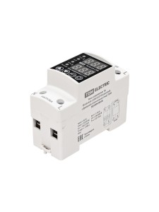 Реле напряжения 1ф РН VA-63А-220В (LED-VA-дисплей, с функцией ограничения тока) TDM