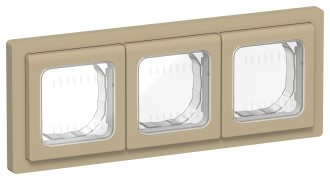 FLITE Рамка 3-местная IP55 Рпро-3-55-ФлХ хаки IEK