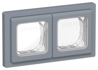 FLITE Рамка 2-местная IP55 Рпро-2-55-ФлМ маренго IEK