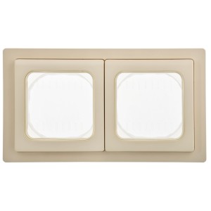 FLITE Рамка 2-местная IP55 Рпро-2-55-ФлСл сливочный IEK