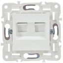 SKANDY Розетка компьютерная двойная RJ45 кат.5E SK-K03W арктический белый IEK