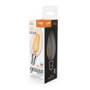 Лампа Gauss Basic Filament Свеча 3,8W 350lm 2400К Е14 golden LED