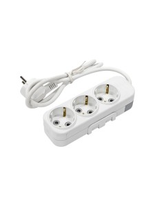 EL-BI,Myra,удлинитель 3гн1м с/з белый,527-010201-311