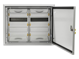 TITAN 5 Корпус металлический ЩРв-48 (2х24) 505х625х130мм IP31 серый (одна дверь) IEK