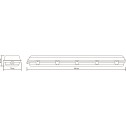 Влагозащ св-к с отражателем Gauss СПП-Т8-G13 INDUSTRY 660*70*61мм IP65 для LED ламп 1х600мм 1/12