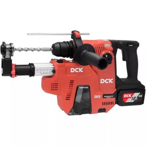 Перфоратор аккумуляторный бесщеточный DCK KRH20V-26, 18В, 2,8Дж, 2*6А/ч с пылесосом