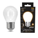 Лампа Gauss Filament Шар 9W 590lm 3000К Е27 milky LED