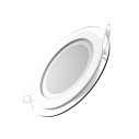 Светильник Gauss Glass круг 12W 900lm 3000K 185-265V IP20 монт Ø130 160*35 с дек стеклом LED 1/10/40