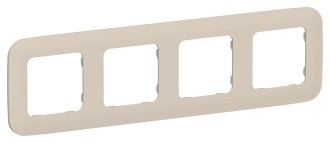 FLITE Рамка 4-местная РУ-4-А-ФлЛ льняной IEK