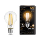 Лампа Gauss Filament А60 15W 1400lm 2700К Е27 LED