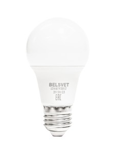 Лампа светодиодная LED-M A60 7W 3000K E27 Belsvet в красочной упаковке