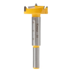 Сверло Форстнера по дереву, 35мм, цилиндрический хвостовик KRANZ