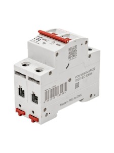 Автоматический выключатель YON max типа MD63N, 6кА, 2 полюса, хар-ка C, 63А DKC