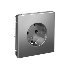 ARTGALLERY РОЗЕТКА с заземлением, 16А, механизм, СТАЛЬ