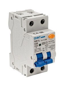 Диф. автомат NB1L 1P+N C25 30mA тип AC 10kA (36mm) (R)