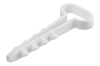 Дюбель-хомут для плоского кабеля 6-12мм белый (100шт) TDM.