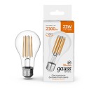 Лампа Gauss Basic Filament А70 23W 2300lm 2700К Е27 LED