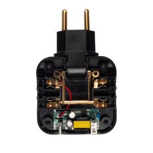 Разветвитель ФАZА FAS-2AC-bk тройник, черный