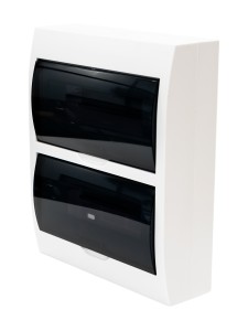 Корпус пластиковый ЩРН-П-24 черн. прозр. дверь IP41 GENERICA