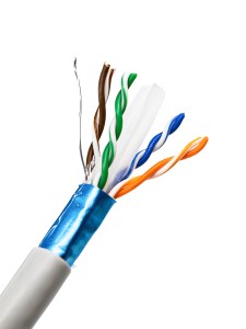 ITK Витая пара F/UTP кат.6 4x2х23AWG solid PVC серый (305м)