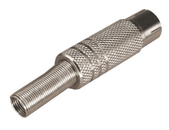 TV-разъем гнездо никелированный c пружиной REXANT