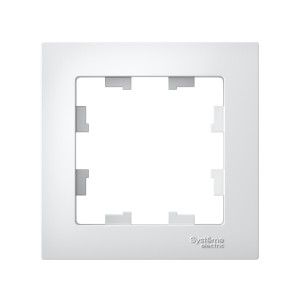 ATLASDESIGN 1-постовая РАМКА, БЕЛЫЙ