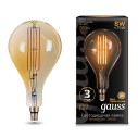 Лампа светодиодная Black Vintage Filament A160 8Вт 2400К E27 780лм 160*300 Golden Gauss 149802008