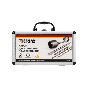 Набор для установки подрозетников SDS PLUS, 5 предметов KRANZ