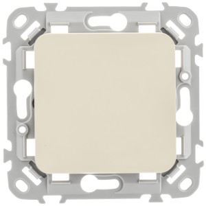 FLITE Выключатель 1-клавишный 10А ВС11-1-0-ФлСл сливочный IEK