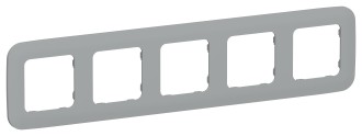 FLITE Рамка 5-местная РУ-5-А-ФлС серый IEK