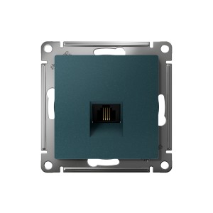 ATLASDESIGN РОЗЕТКА телефонная RJ11, механизм, ИЗУМРУД