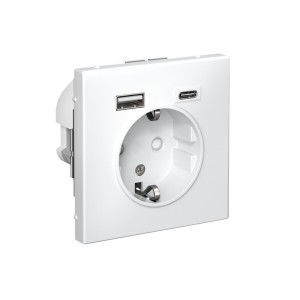 ARTGALLERY РОЗЕТКА 16А с 2 USB A+C, 5В/2,4А/3,0А, 2х5В/1,5А, механизм, ЛОТОС